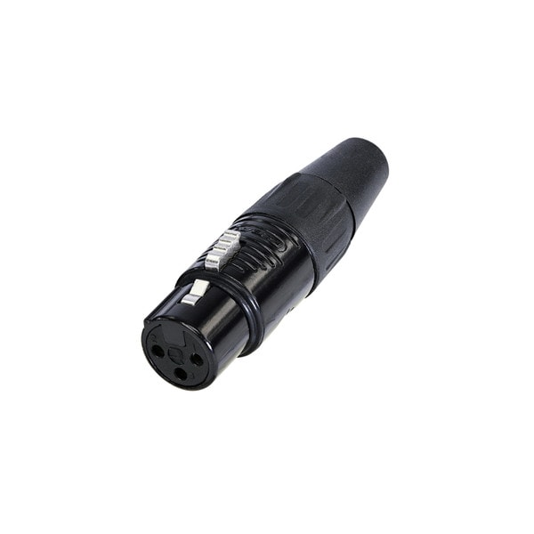 Main product image for Rean RC3F-BAG 3 Pole XLR Female Cable Connector Black/Silver092-1696